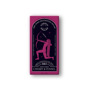 85% Dark Chocolate Tablet with Cherry & Fennel Cosmic Dealer