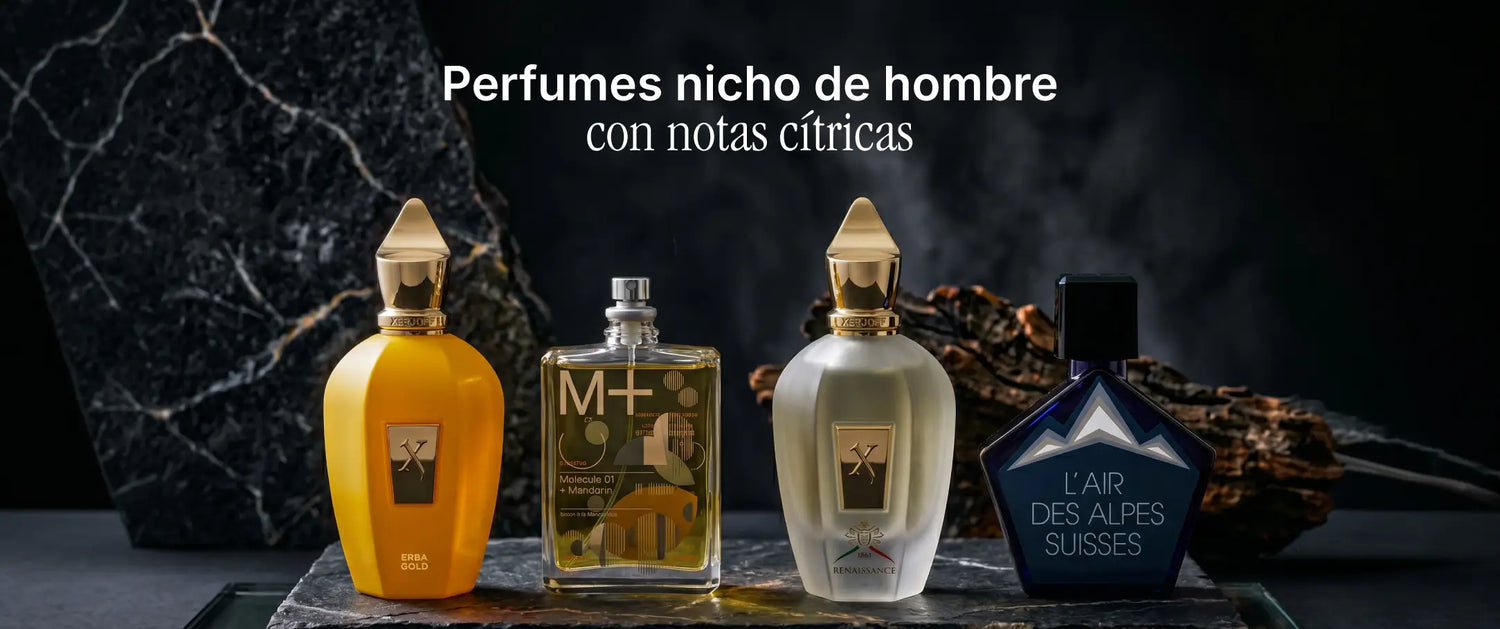 Perfumes nicho de hombre con notas cítricas