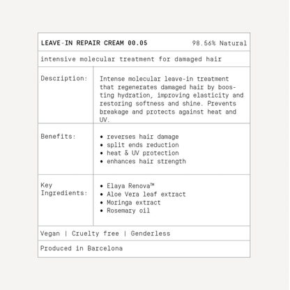 Leave-in Hair Cream 00.05