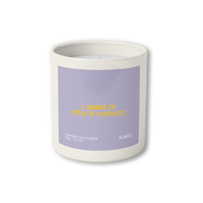 Vela Aromática "A pause to Relax &amp; Recharge" Scandle